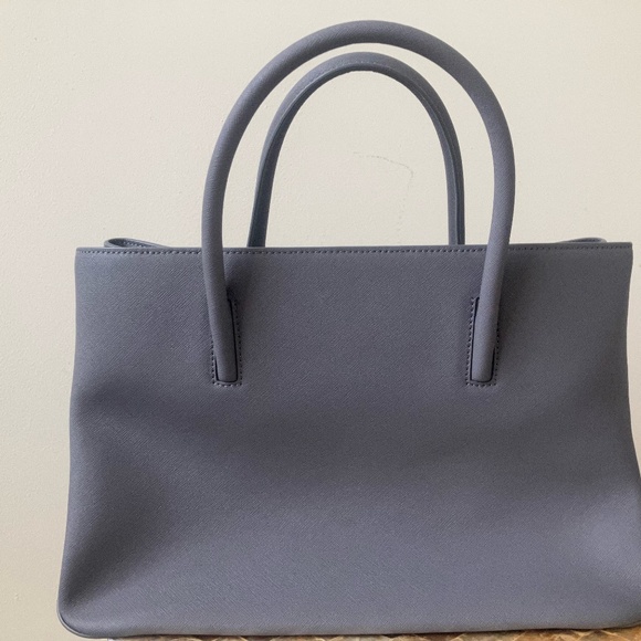 DKNY Tote Blue Gray Textured (Saffiano) Leather Brand New - Picture 6 of 10